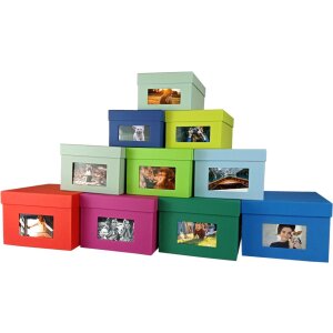 HNFD XL fotobox Kandra 700 fotografií 15x20 cm květen zelený žebrovaný