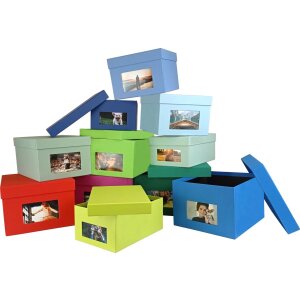 HNFD XL fotobox Kandra 700 fotografií 15x20 cm květen zelený žebrovaný