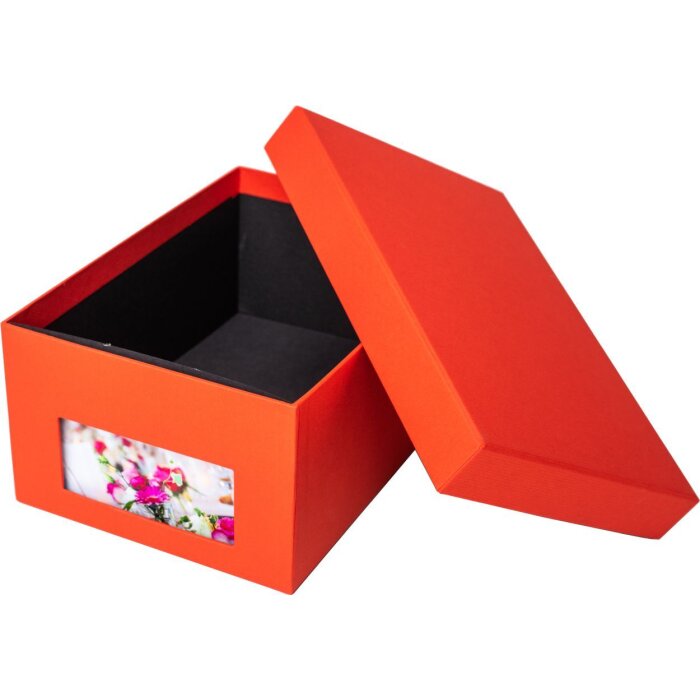 HNFD fotobox Kandra rajče žebrovaný 700 fotografií 10x15 cm