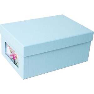 HNFD fotobox Kandra aqua žebrovaný 700 fotografií 10x15 cm