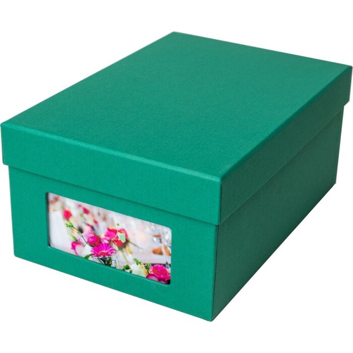 HNFD fotobox Kandra jedle zelený žebrovaný 700 fotografií 10x15 cm