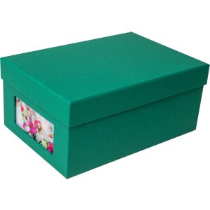 HNFD fotobox Kandra jedle zelený žebrovaný 700 fotografií 10x15 cm