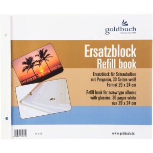 Náhradní blok Goldbuch pro šroubovací alba 29x24 cm a 38x30 cm