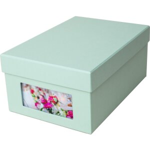 HNFD fotobox Kandra mint žebrovaný 700 fotografií 10x15 cm
