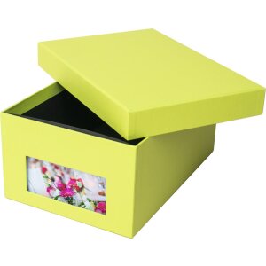 HNFD fotobox Kandra květen zelený žebrovaný 700 fotografií 10x15 cm