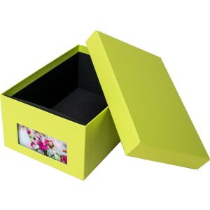 HNFD fotobox Kandra květen zelený žebrovaný 700 fotografií 10x15 cm