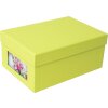 HNFD fotobox Kandra květen zelený žebrovaný 700 fotografií 10x15 cm