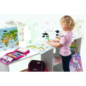 Psací podložka HERMA 550 x 350 mm, mapa světa