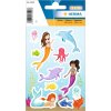 HERMA Princess of the Sea samolepky třpytivý efekt 11 kusů mořská panna luk