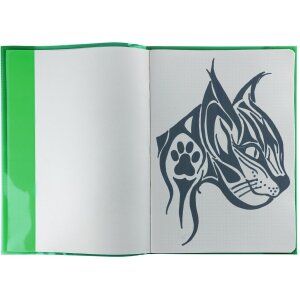 Chránič sešitů HERMA Transparent PLUS A4 zelený