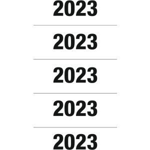 HERMA čísla roku 2023 pro pořadače, 60 x 26 mm,...