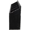 Clayre & Eef 5H0518 Nástěnná police 60x13x28 cm Černá úložná skříňka