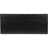 Clayre & Eef 5H0518 Nástěnná police 60x13x28 cm Černá úložná skříňka