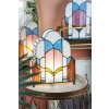 LumiLamp 5LL-6117 Stolní lampa Tiffany 30x4x25 cm Béžová stolní lampa
