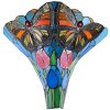 LumiLamp Nástěnná lampa Tiffany 37x18x35 cm E27-max 2x60W Zelená, modrá