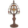 LumiLamp 5LL-6138 Stolní lampa Tiffany 13x29 cm E14-max 1x40W béžová