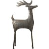 Clayre & Eef 5Y0921 Vánoční dekorace Socha soba šedá 45x15x79 cm