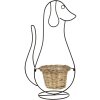 Clayre & Eef 5Y0987 Květináč do interiéru Pes černý 35x22x67 cm