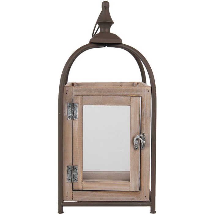 Clayre & Eef 64958 Lucerna hnědá 19x19x46 cm