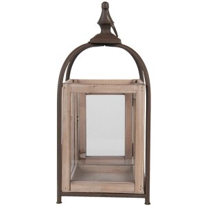 Clayre & Eef 64958 Lucerna hnědá 19x19x46 cm