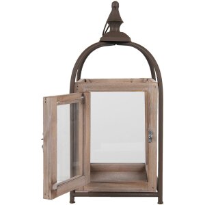 Clayre & Eef 64958 Lucerna hnědá 19x19x46 cm