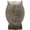 Clayre & Eef 6CE1306 Dekorativní sova šedá 15x10x23 cm