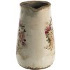 Clayre & Eef 6CE1420 Dekorativní džbán růžový, béžový 16x11x18 cm