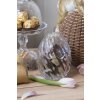 Clayre & Eef 6GL3384 Bonbonnière s víkem Vejce průhledné Ø 9x12 cm