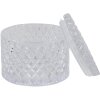 Clayre & Eef 6GL3391 Bonbonnière s víkem Transparent Ø 11x8 cm