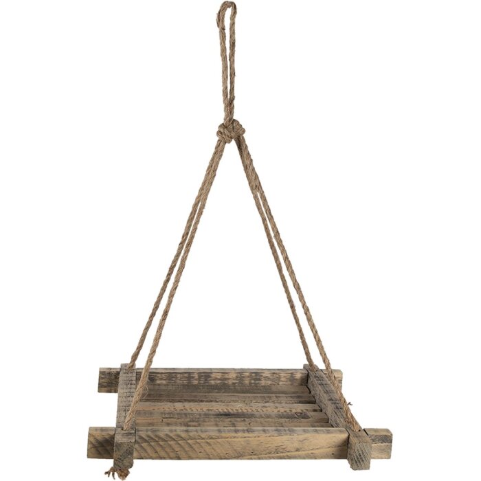 Clayre & Eef 6H2095 Závěsný květináč hnědý 36x36 cm