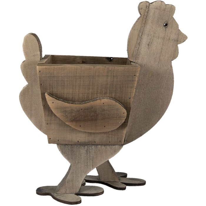 Clayre & Eef 6H2096 Květináč do interiéru Chicken Brown 35x18x40 cm