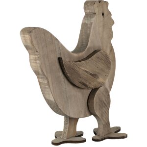 Clayre & Eef 6H2099 Dekorativní kuře hnědé 31x16x35 cm