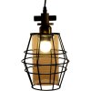 Clayre & Eef 6LMP755 Závěsná lampa černá 18x18x31 cm E27-max 1x40W