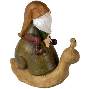 Clayre & Eef 6PR3504 Dekorativní trpaslík hnědý 10x5x10 cm