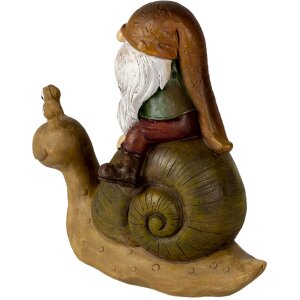 Clayre & Eef 6PR3504 Dekorativní trpaslík hnědý 10x5x10 cm