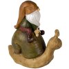 Clayre & Eef 6PR3504 Dekorativní trpaslík hnědý 10x5x10 cm