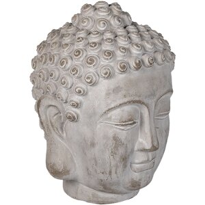 Clayre & Eef 6TE0360L Dekorativní Buddha šedý 17x17x24 cm