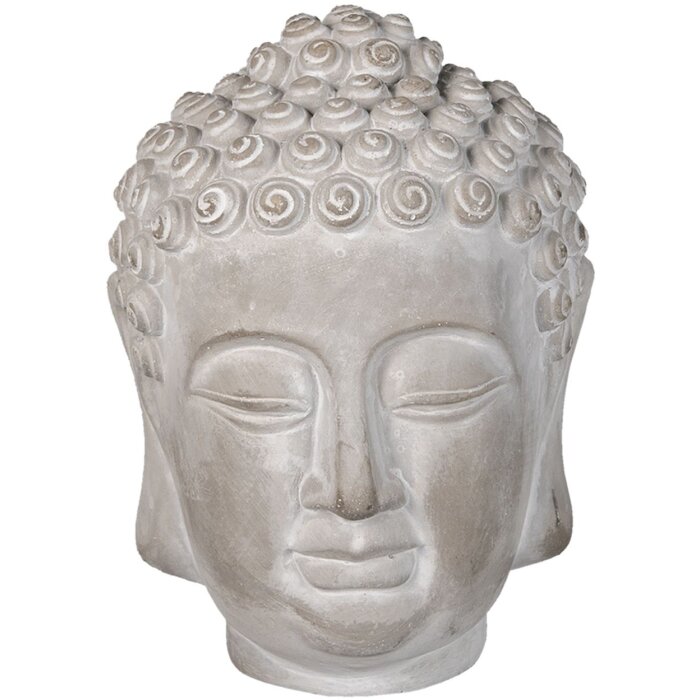 Clayre & Eef 6TE0360M Dekorativní Buddha šedý 15x15x19 cm