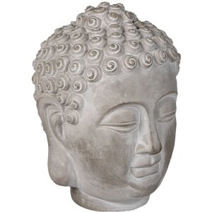 Clayre & Eef 6TE0360M Dekorativní Buddha šedý 15x15x19 cm