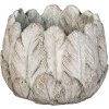 Clayre & Eef 6TE0368S Květináč do interiéru šedý Ø 15x13 cm