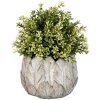 Clayre & Eef 6TE0368S Květináč do interiéru šedý Ø 15x13 cm