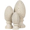 Clayre & Eef 6TE0393S Dekorativní jedlový kužel béžový Ø 10x23 cm