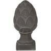 Clayre & Eef 6TE0398M Dekorativní jedlový kužel šedý Ø 13x26 cm