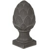 Clayre & Eef 6TE0398M Dekorativní jedlový kužel šedý Ø 13x26 cm