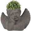 Clayre & Eef 6TE0401 Květináč do interiéru Angel Grey 30x13x20 cm