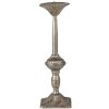Clayre & Eef 6Y4483 Svícen stříbrné barvy Ø 9x32 cm