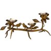 Clayre & Eef 6Y4491 Svícen Ptáci měděný 50x25x21 cm