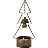 Clayre & Eef 6Y4512 Svícen na vánoční stromek měděný 10x8x24 cm