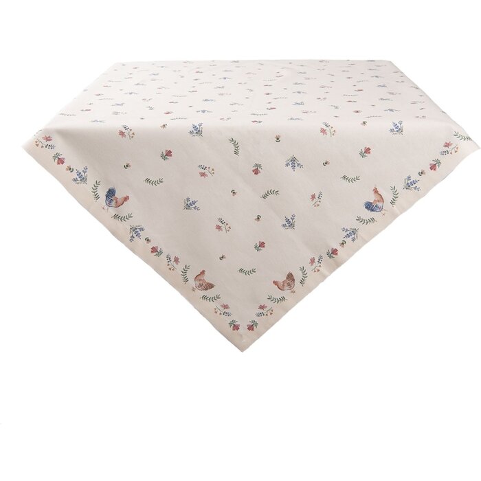 Clayre & Eef CAR01 Ubrus Square Beige 103x103 cm