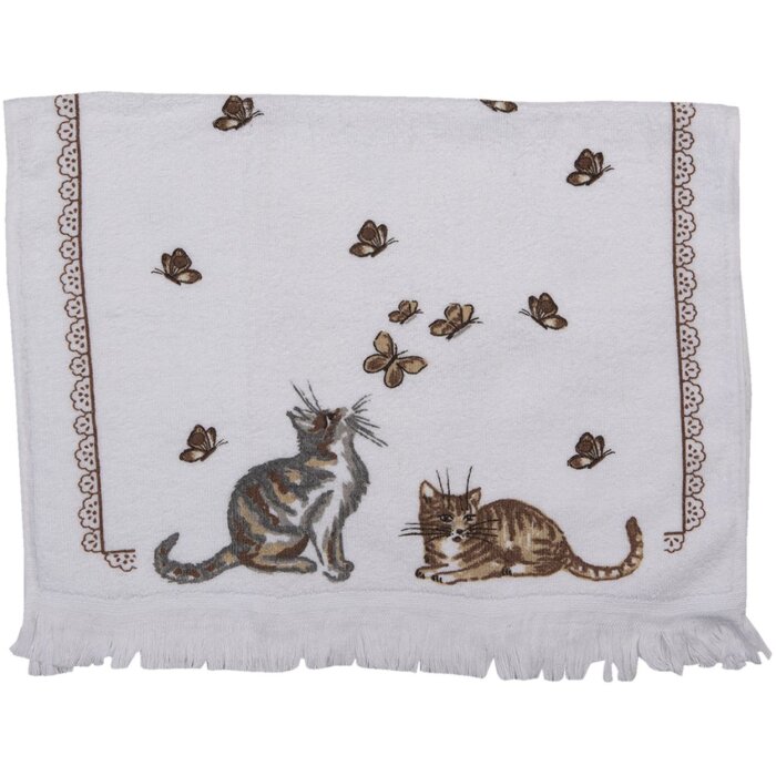 Ručník pro hosty Clayre & Eef CT014 White 40x66 cm